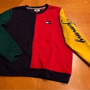 TOMMY HILFIGER DENIM Colorblock womens sweatshirt